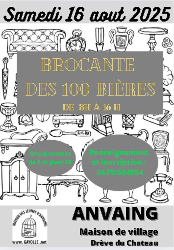 Brocante des 100 bières